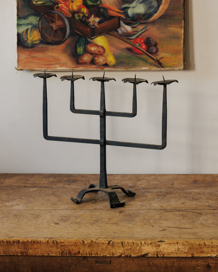 Spanish Iron Candelabra