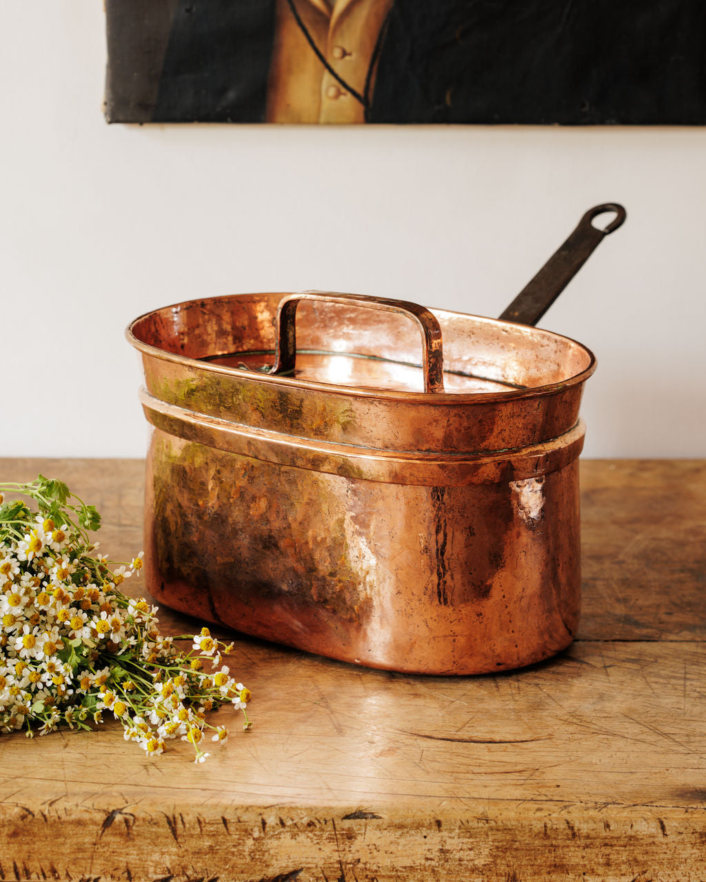 Antique Copper Pot - Large