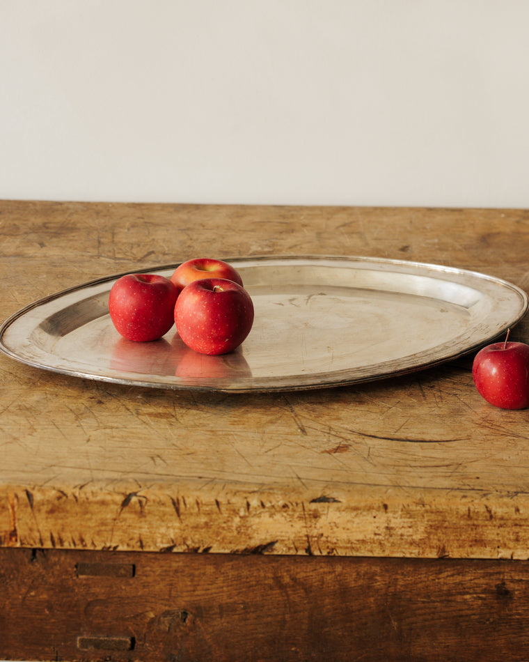 Spanish Hand Hammered Silver Tray