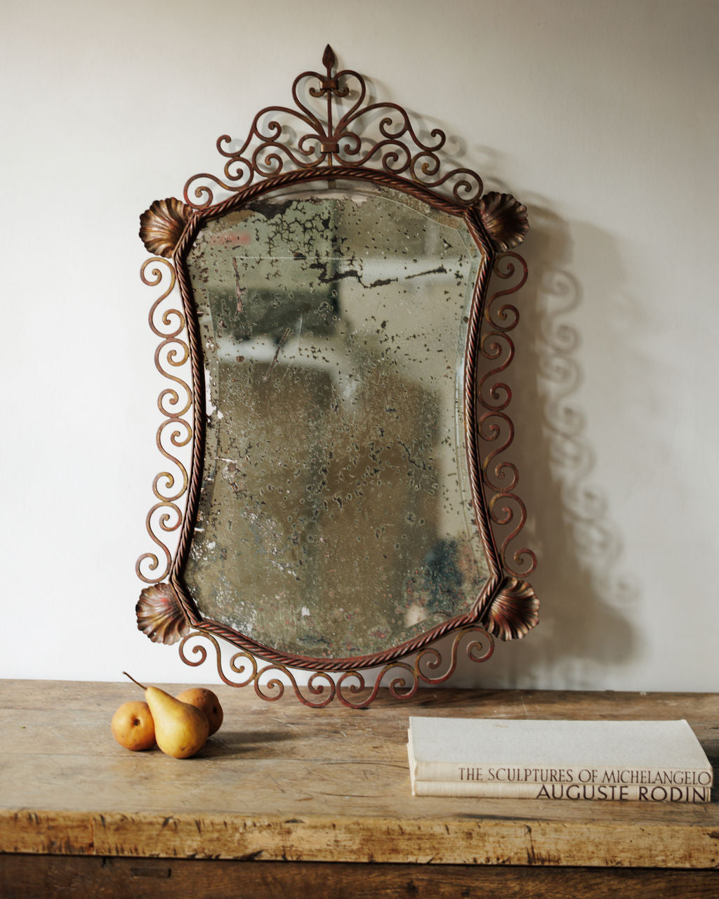 19th c. Shell Mirror