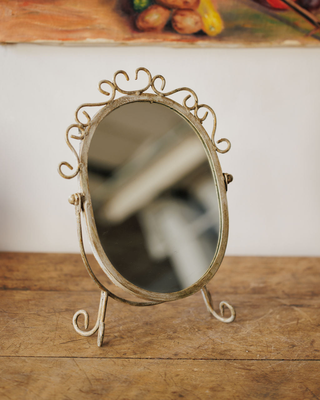 Silver Vanity Mirror