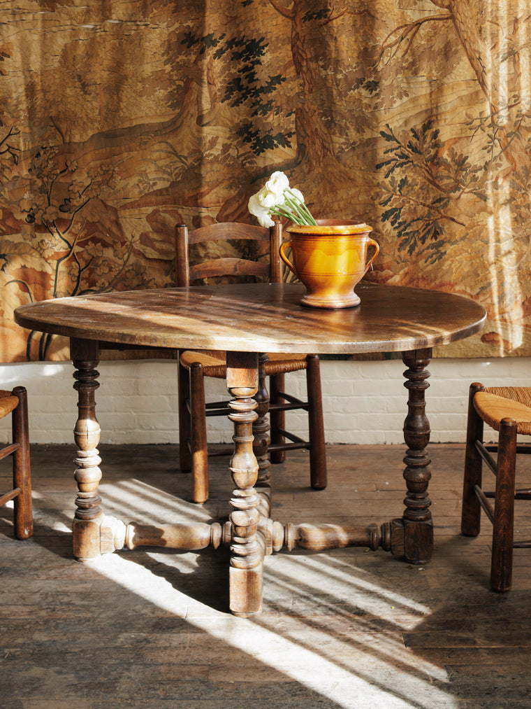 Oval Louis XIII Dining Table