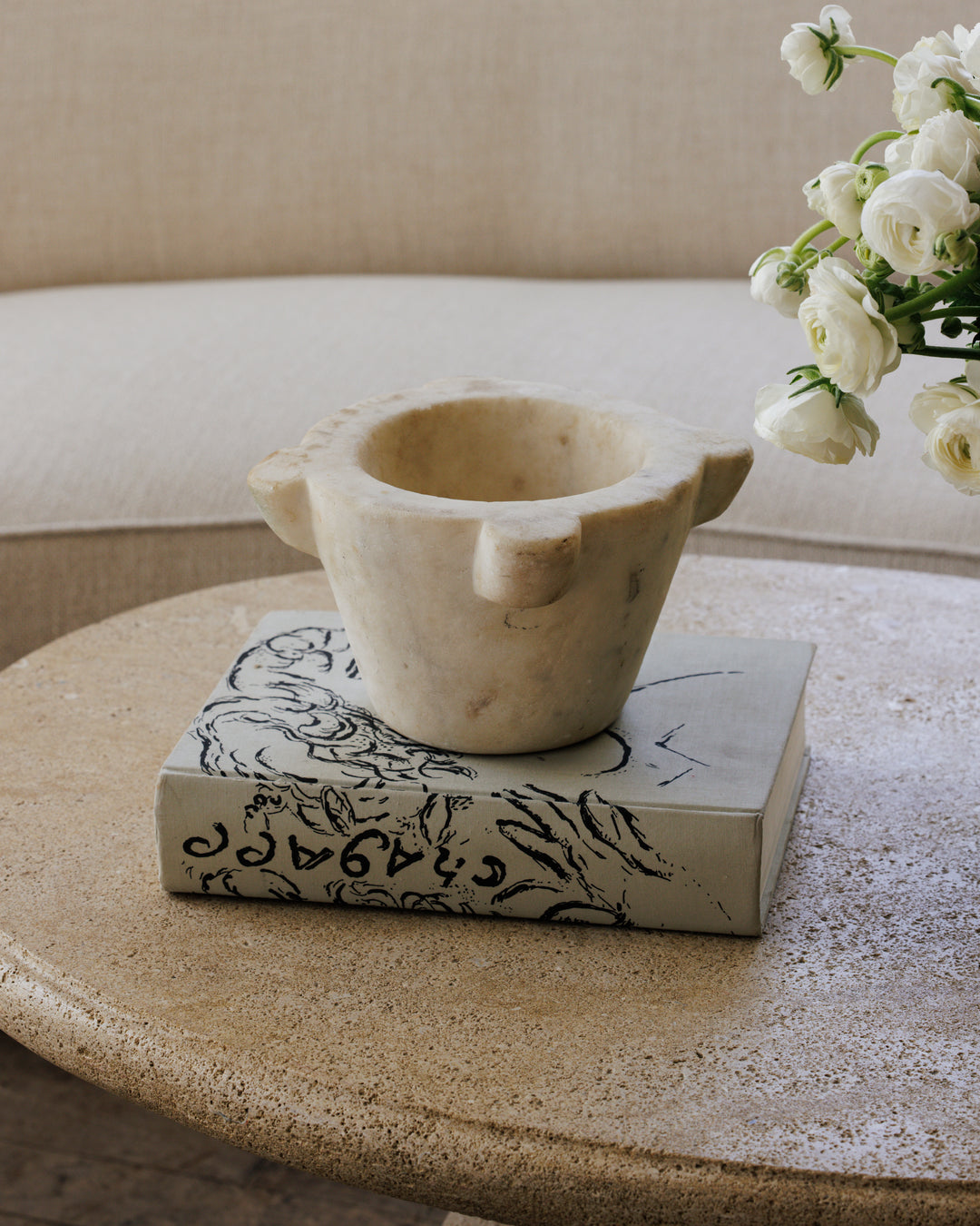 French Marble Mortar- I