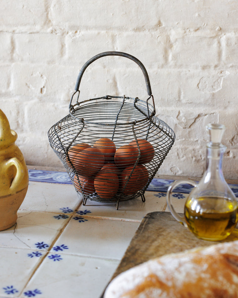 Unique Antique Egg Basket