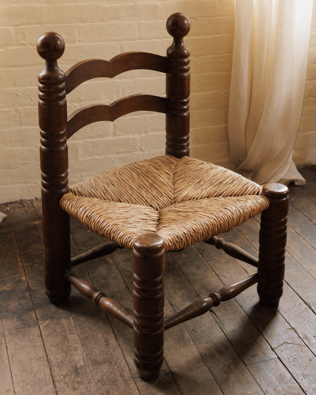 Fireplace Rush Chair
