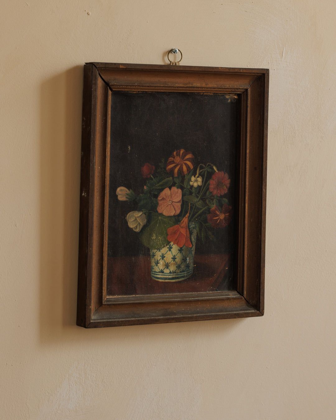 Antique Framed Flower Painting