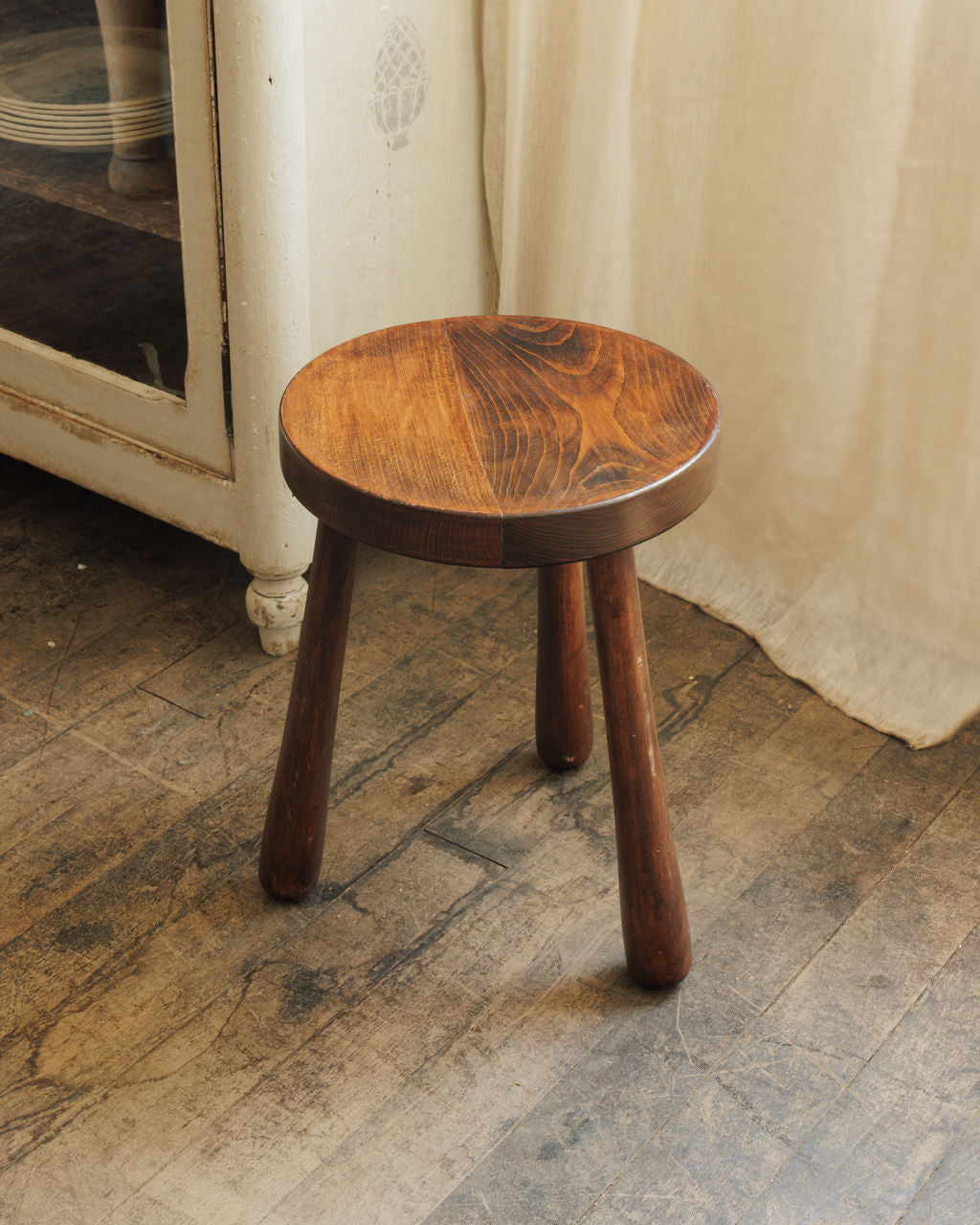 Oak Tripod Stool