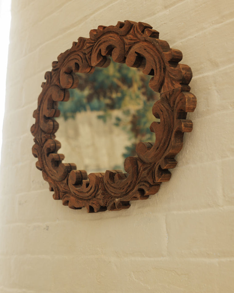Vintage Teak Mirror