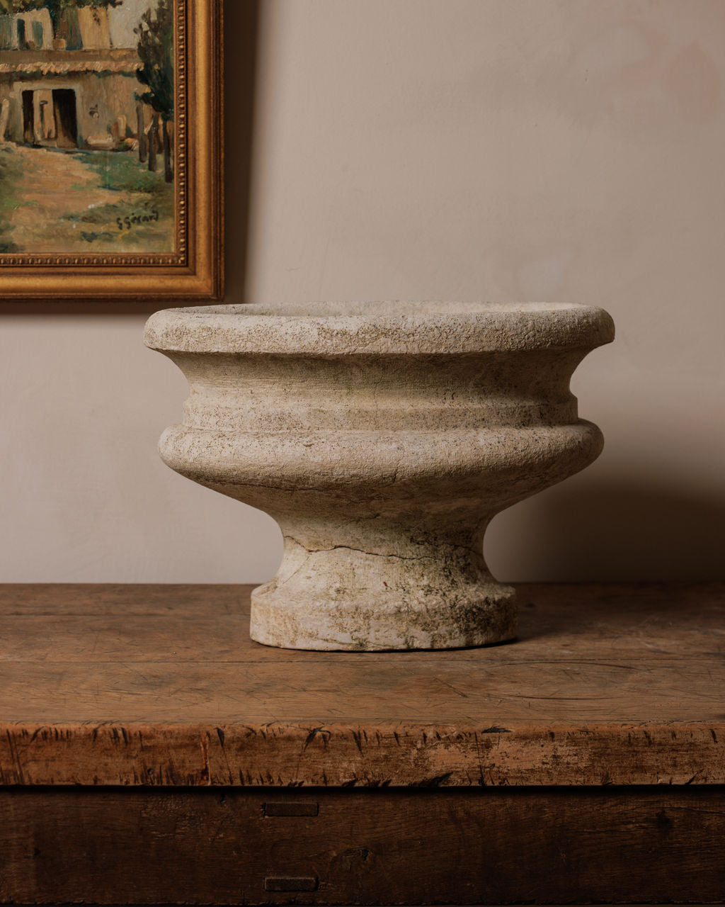 Stone Pedestal Trough