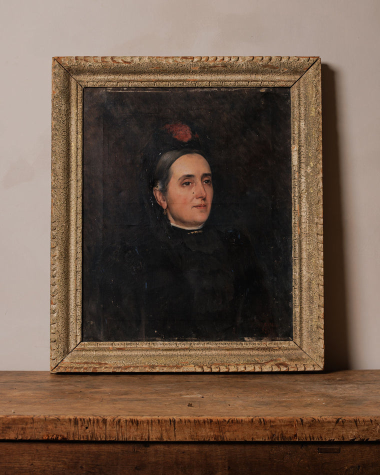 French Portrait Oil Artwork