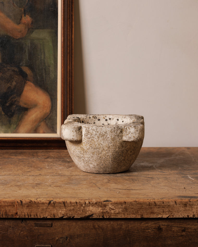 Patina Spanish Marble Mortar