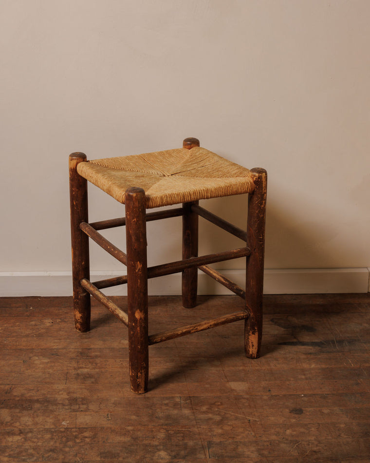 French Rush Stool - Dark