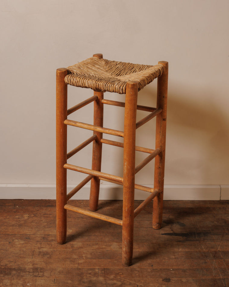 Natural Rush Counter Stool