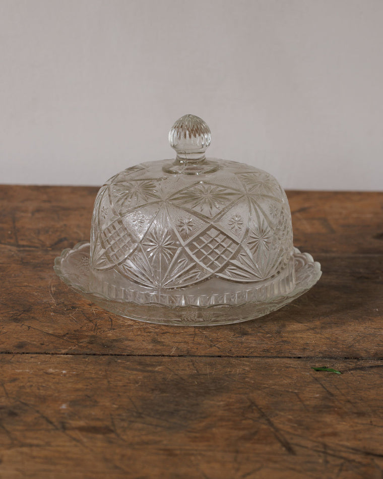 Glass Butter Dish - II