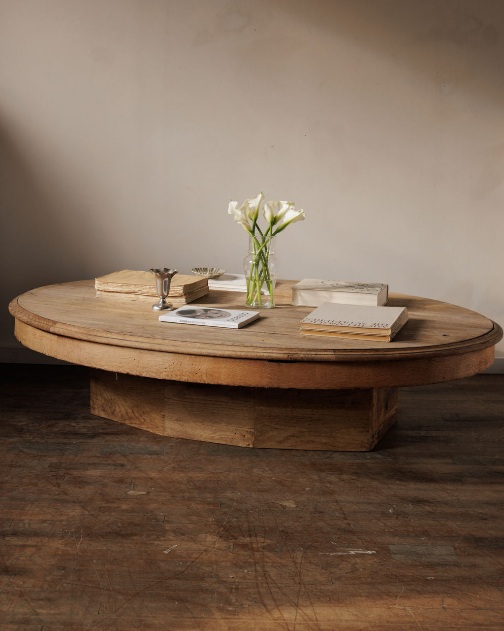 Rare French Oval Coffee Table
