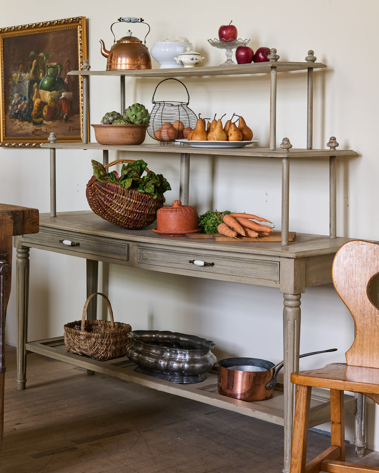 Painted Vintage Kitchen Shelf