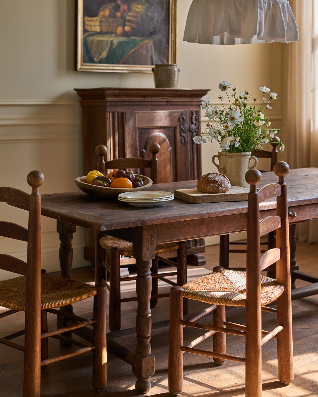 19th c. Oak Dining Table