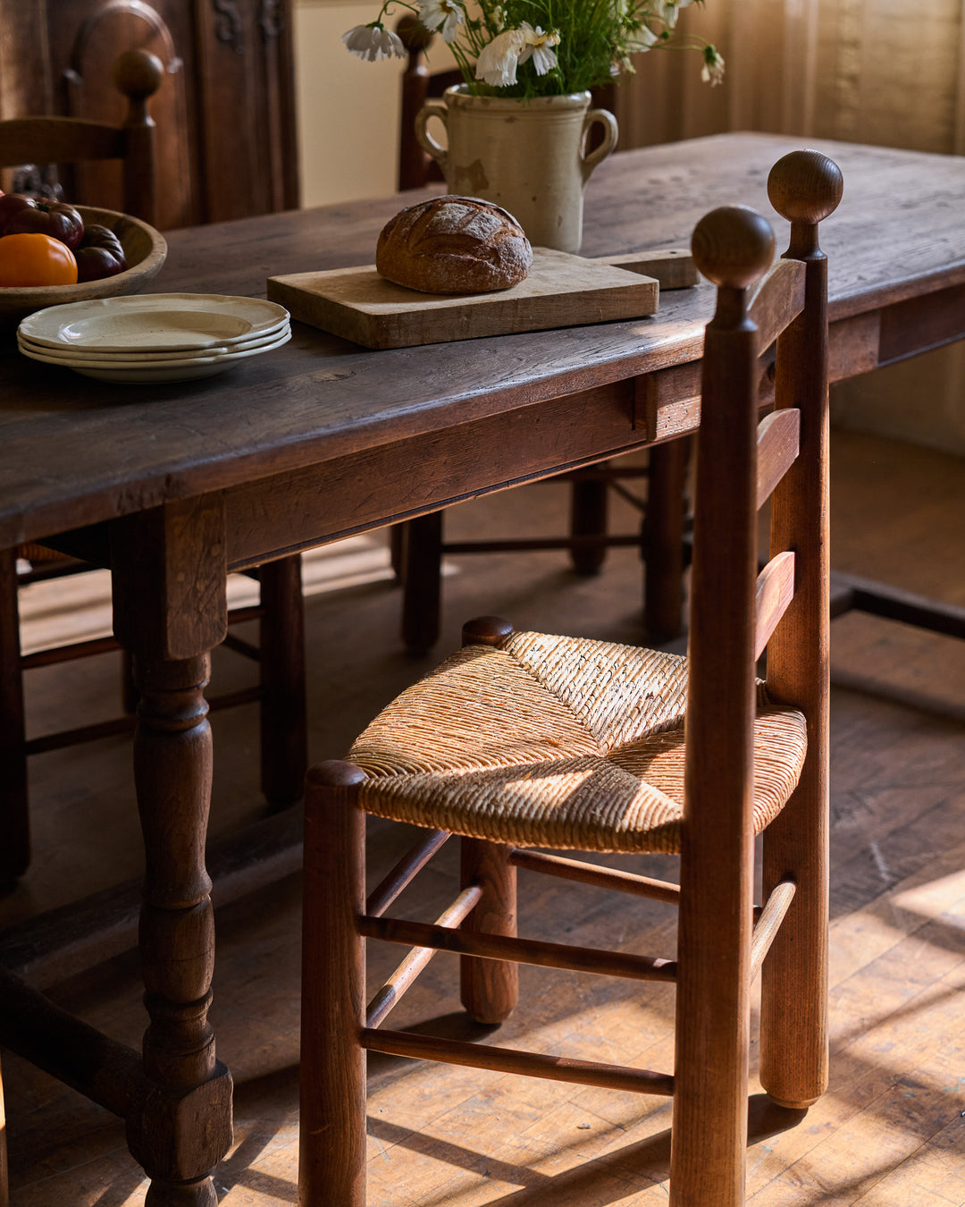 19th c. Oak Dining Table