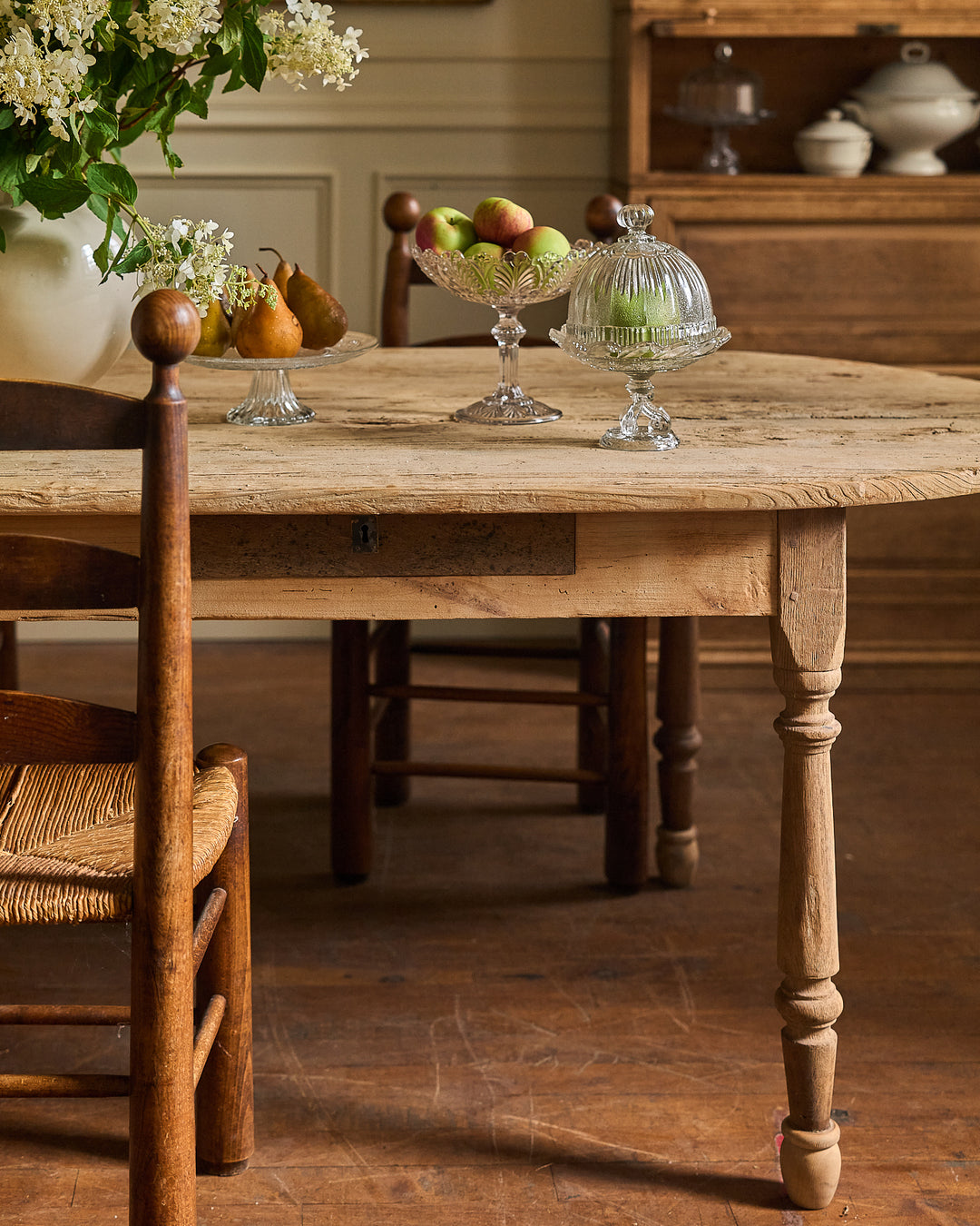 19th c. Oval Farm Table