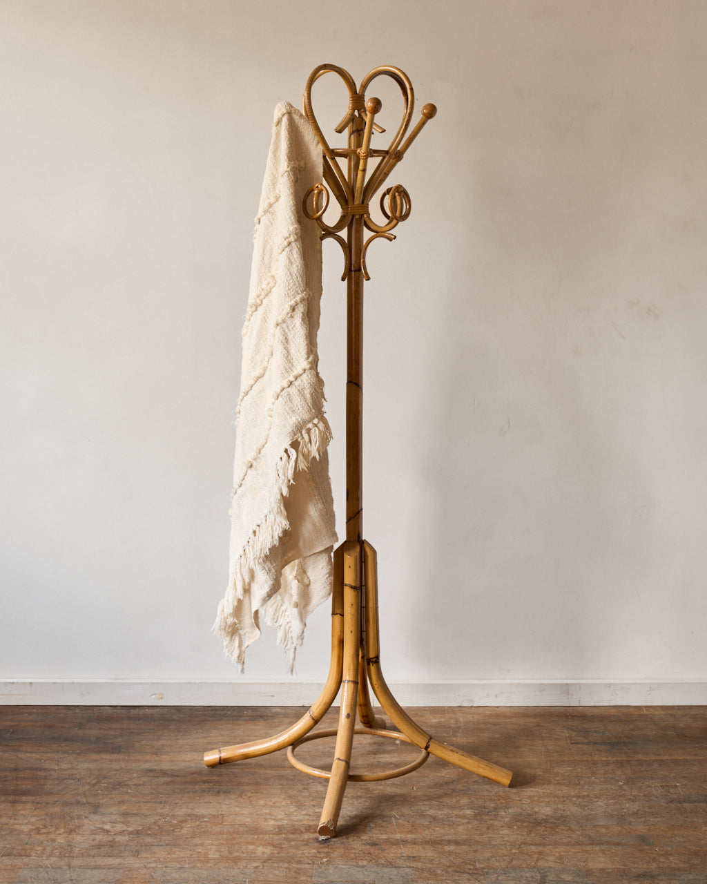 Faux Bamboo Coat Rack