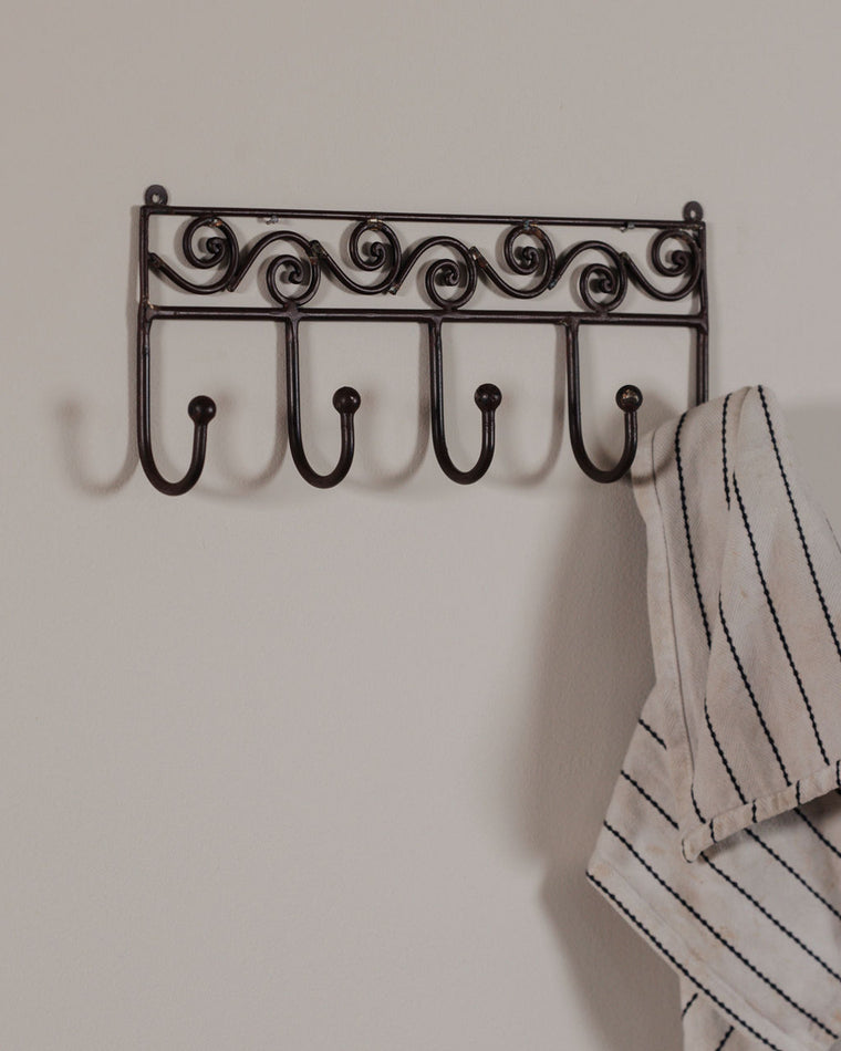 Scroll Iron Towel Rack