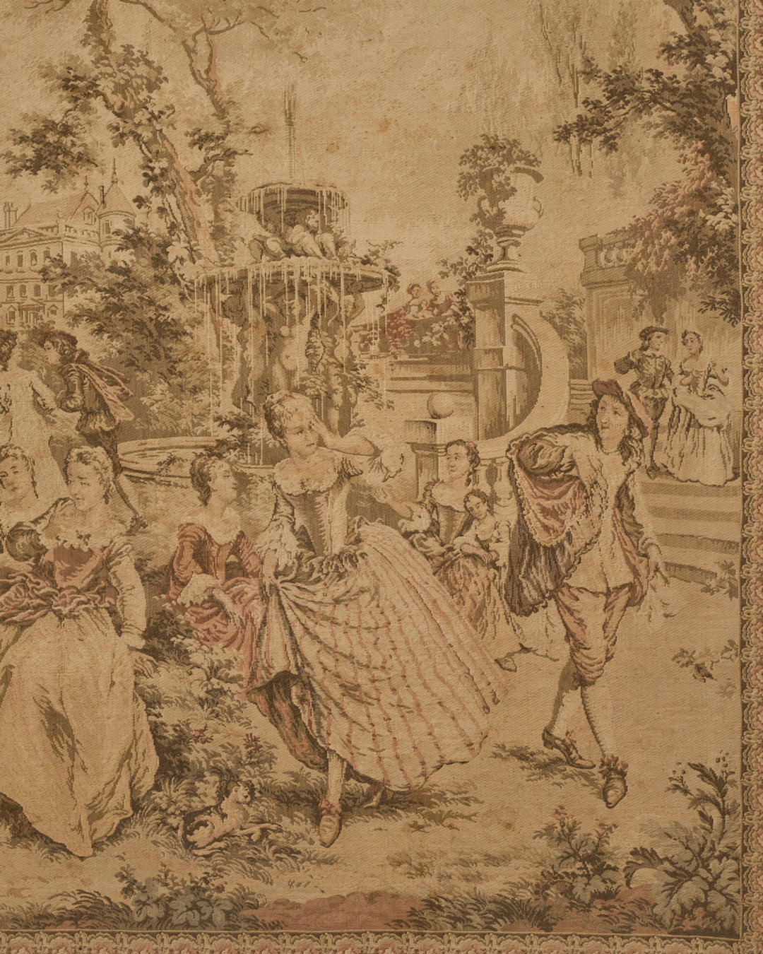 19th c. Framed Tapestry