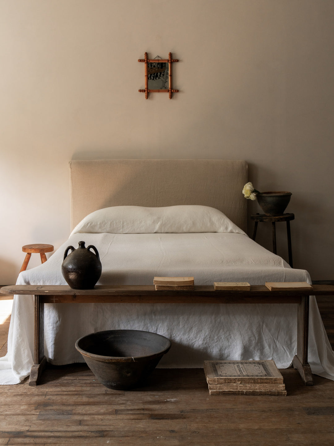 Antique French Oak Bench