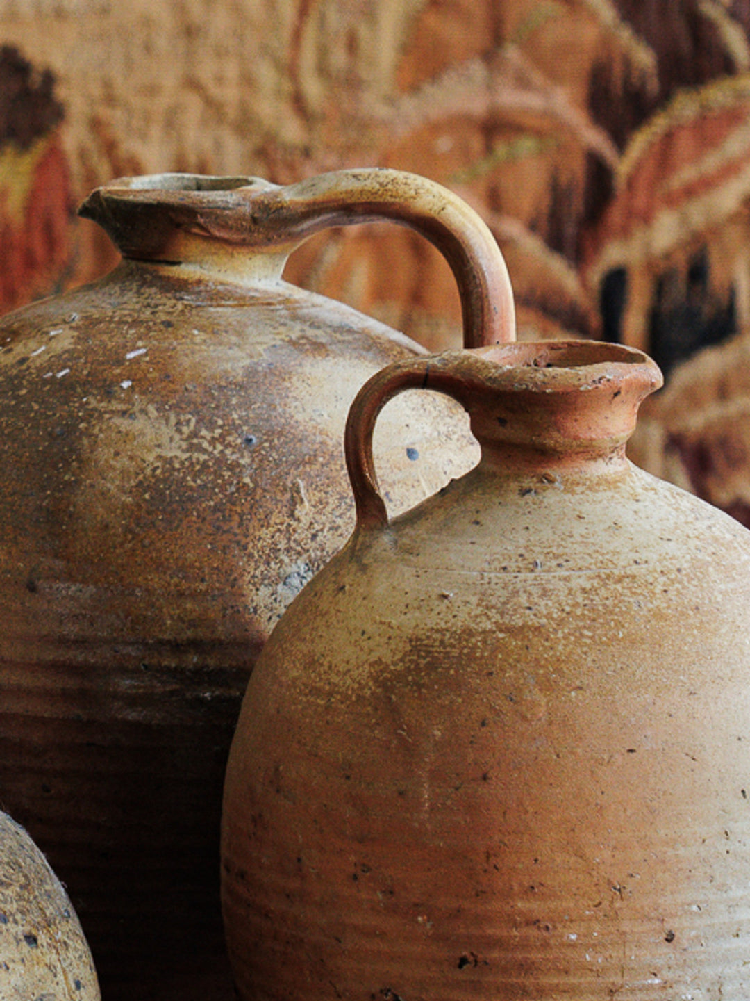 Antique French Olive Oil Pitcher