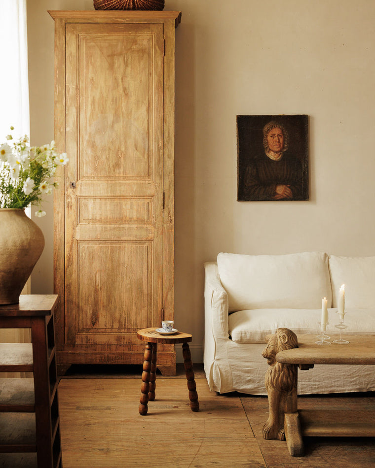 French Demi Lune Stool