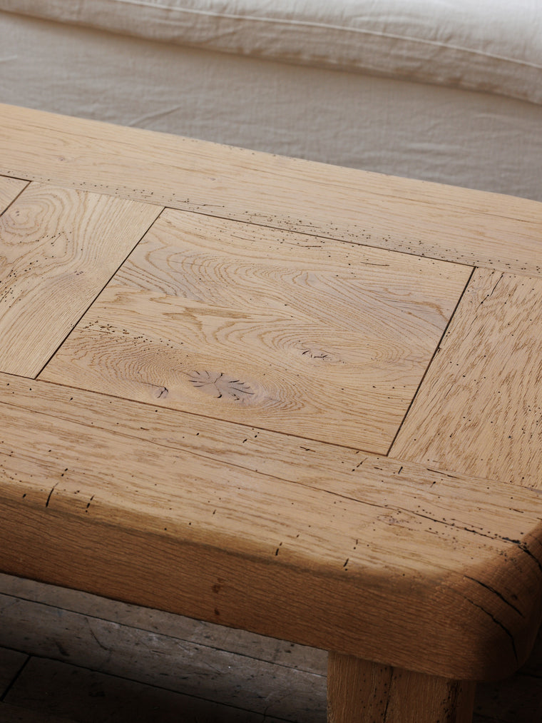 Brutalist Oak Coffee Table