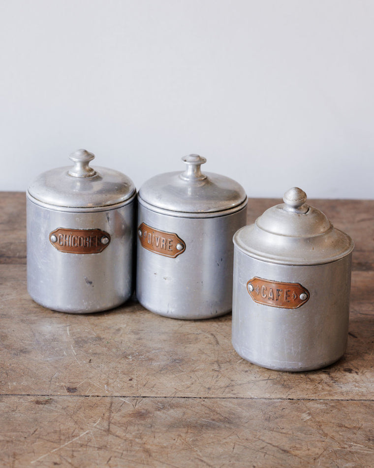 French Cannister Set - Gold Plates