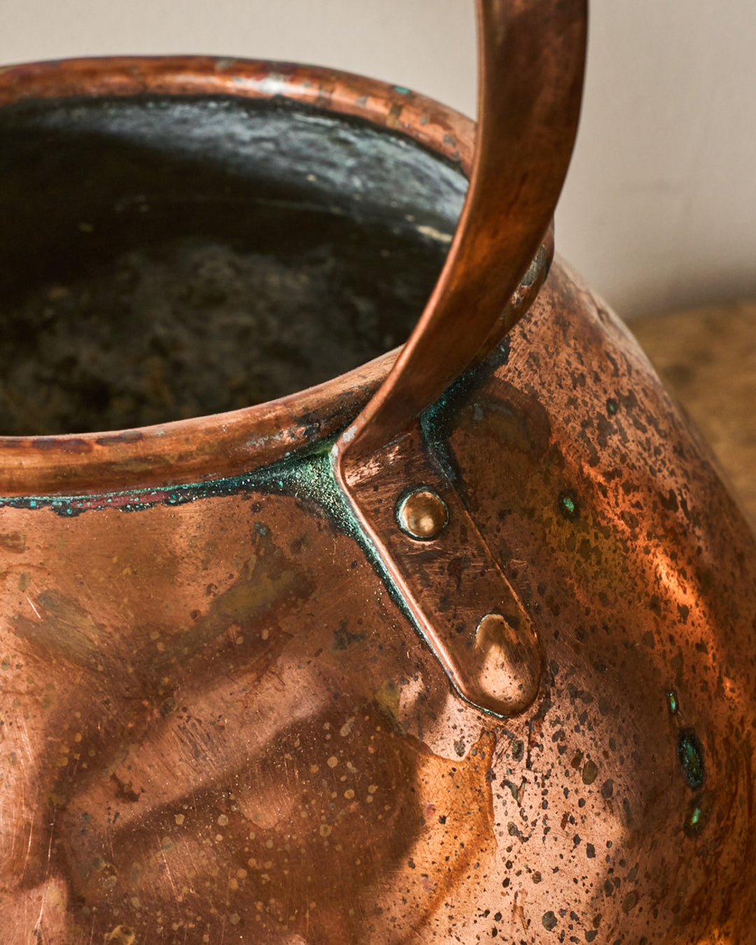 Antique Copper Teapot