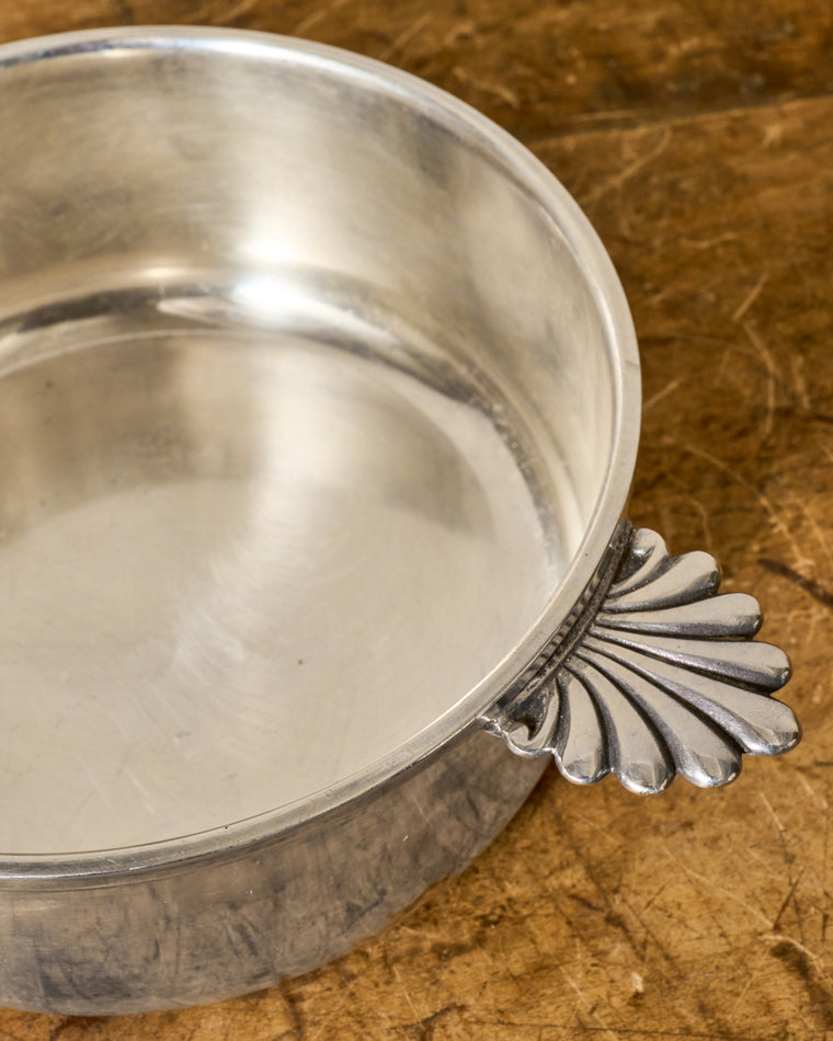 19th c. Silver Shell Dish