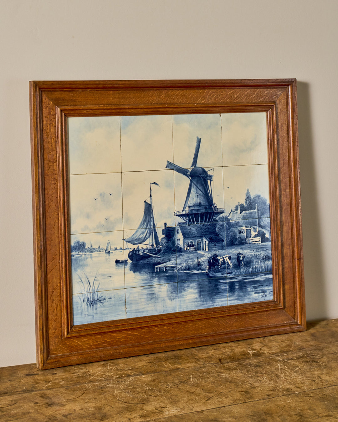 Framed Delft Tile
