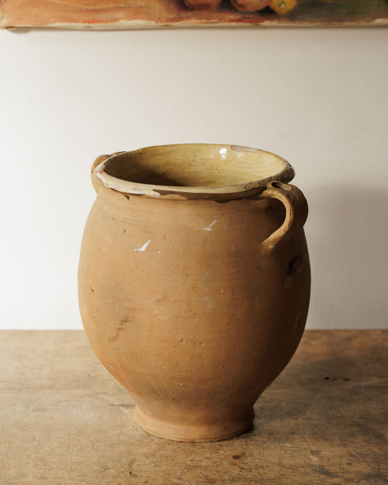 Yellow Terracotta Confit Pot