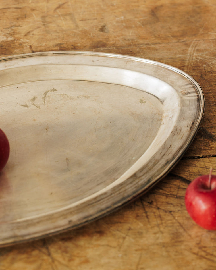 Spanish Hand Hammered Silver Tray