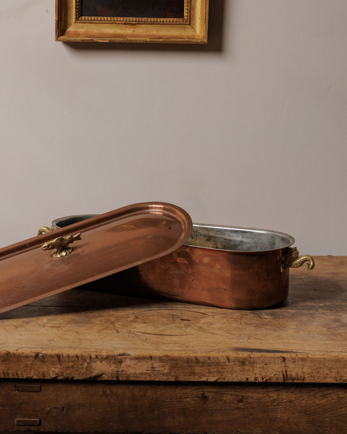 Antique Copper Fish Pan