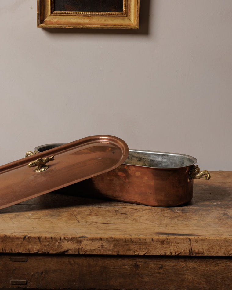 Antique Copper Fish Pan
