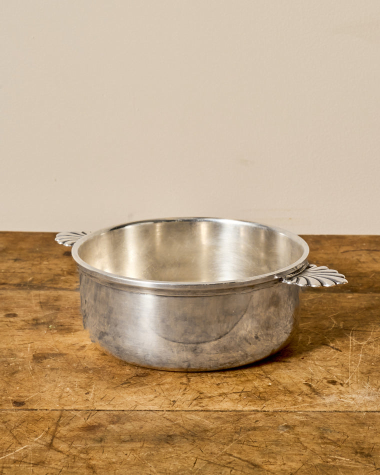 19th c. Silver Shell Dish