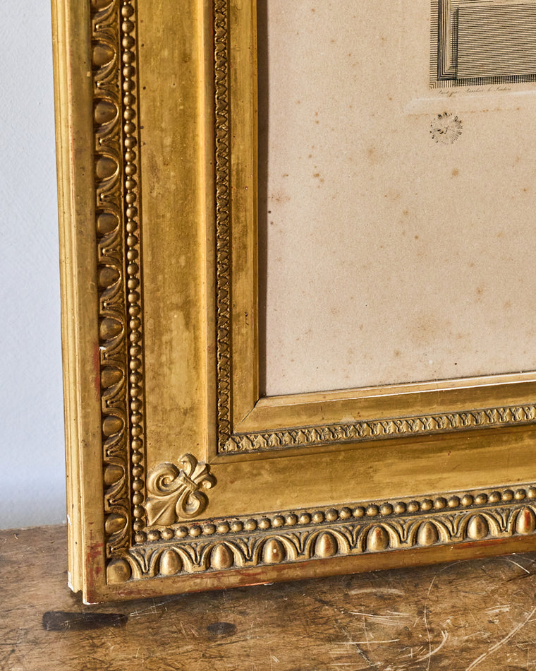 Framed Engraving of Marie Antoinette