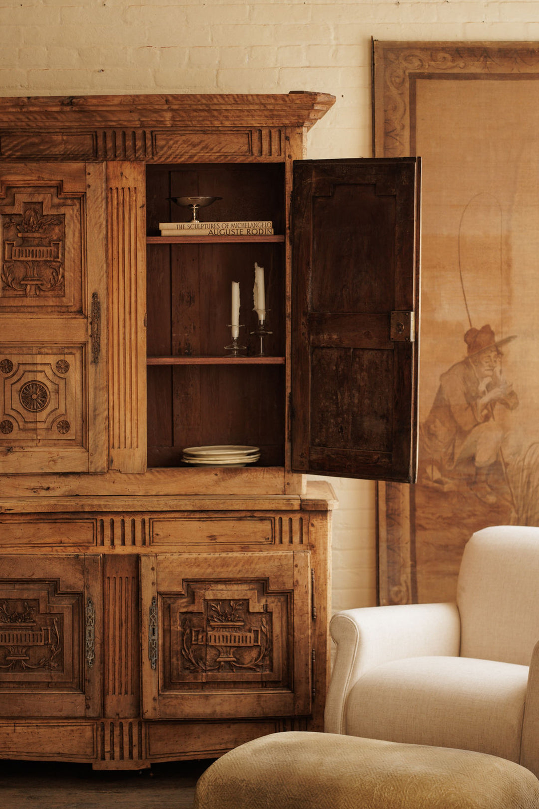 18th c. Oak Cupboard