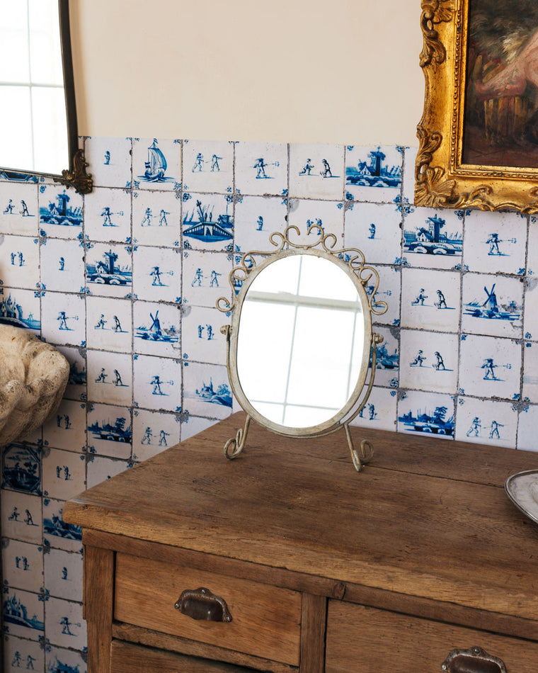 Silver Vanity Mirror
