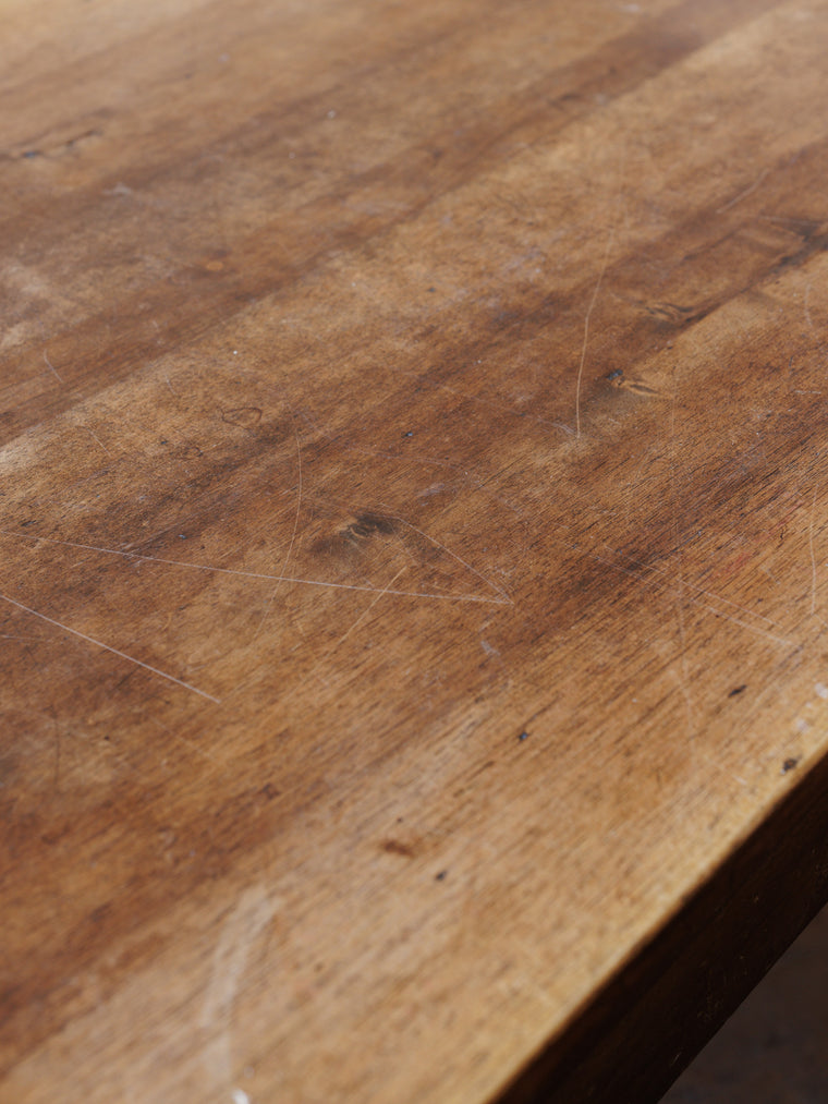 19th century Walnut Farm Table