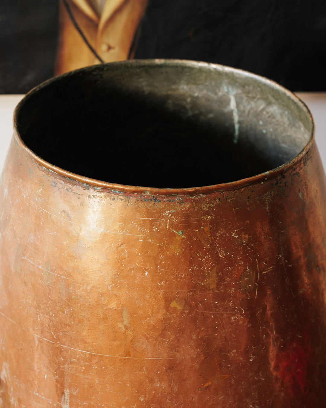 Antique Copper Cauldron