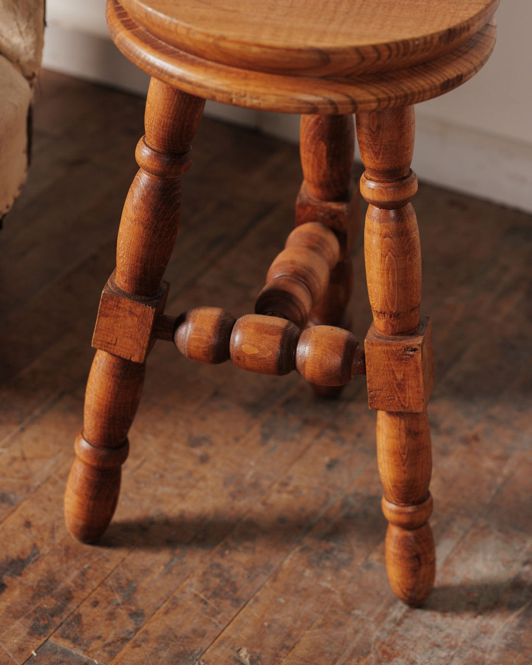 Midcentury Tripod Stool - I