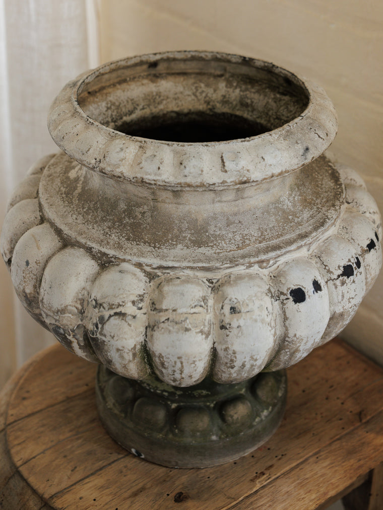 Cast Iron White Medici Urns