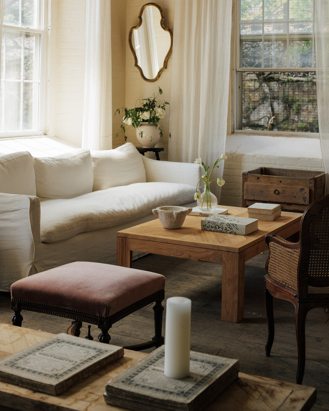 Parquet French Coffee Table