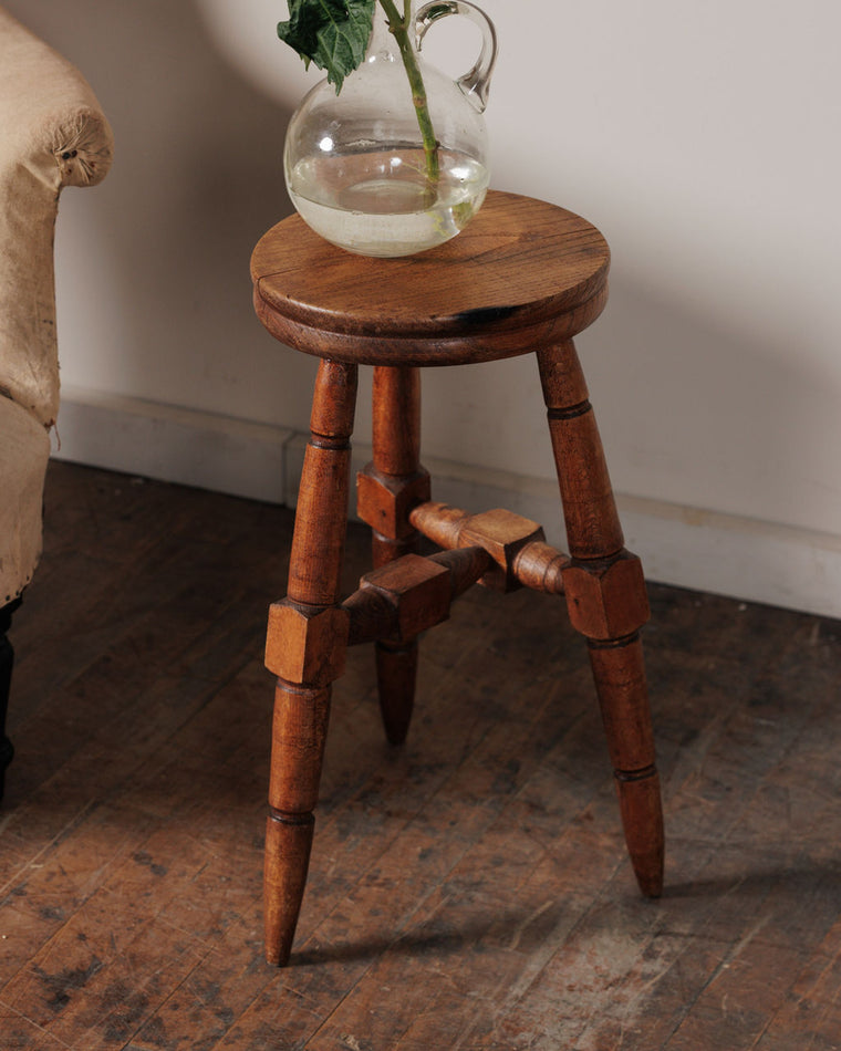 Midcentury Tripod Stool - II