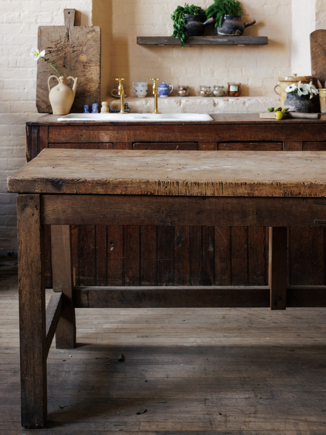 French Walnut Kitchen Island