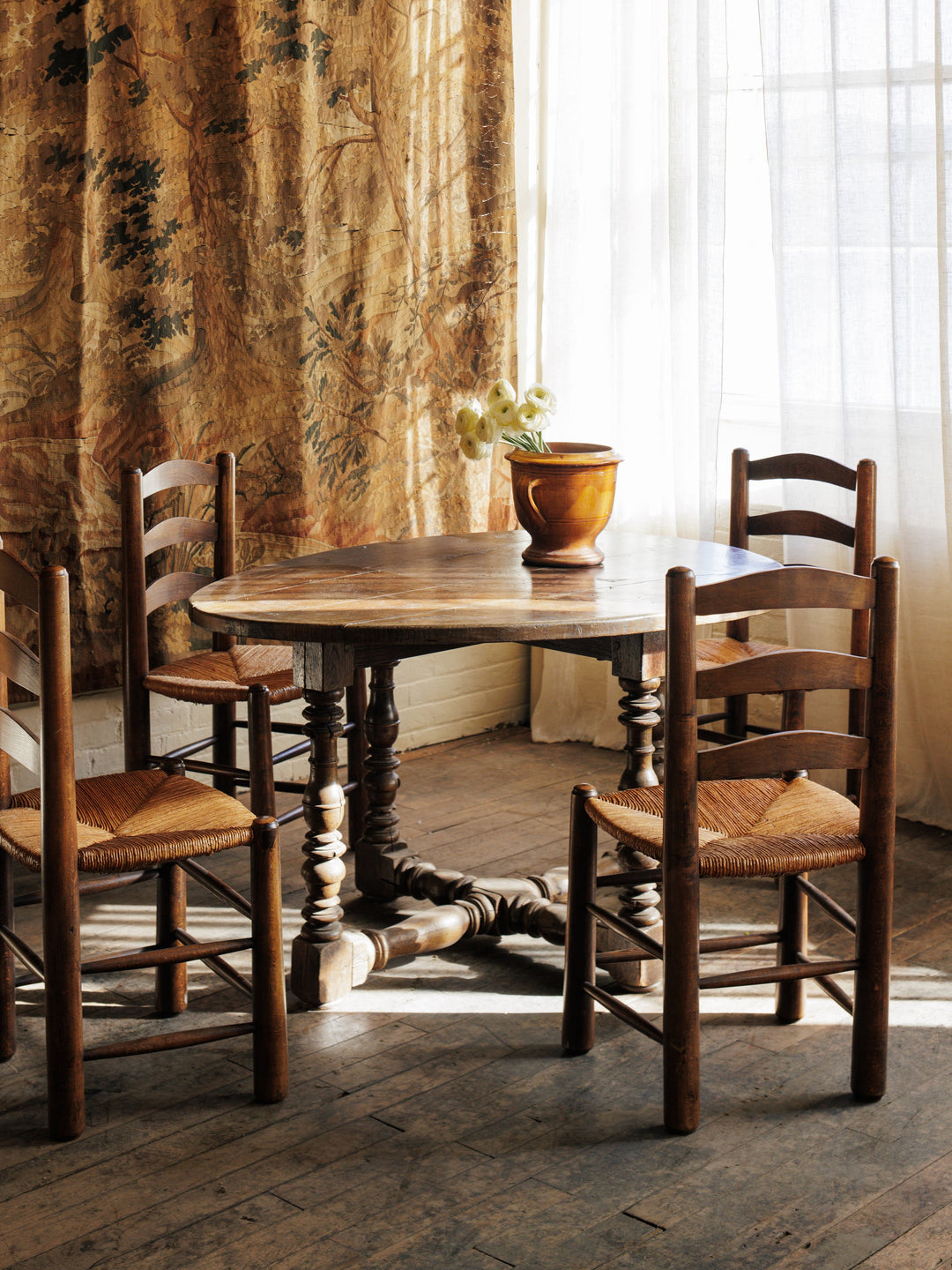 Oval Louis XIII Dining Table
